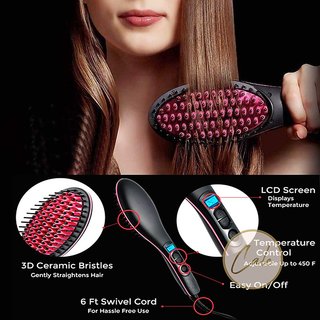 Buy Right traders SIMPLY HAIR STRAIGHTENER STRAIGHT CERAMIC HAIR  STRAIGHTENER BRUSH Online - Get 55% Off