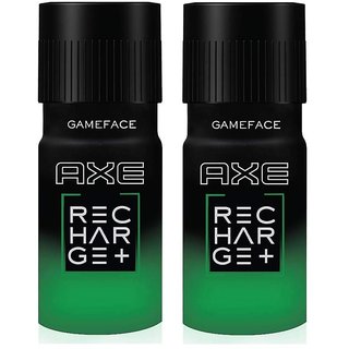                       Axe Recharge Game Face Body Spray,150Ml(Pack Of 2)                                              