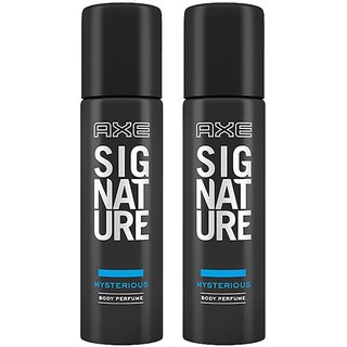                      Axe Signature Mysterious Body Perfume, 122ml (Pack of 2)                                              