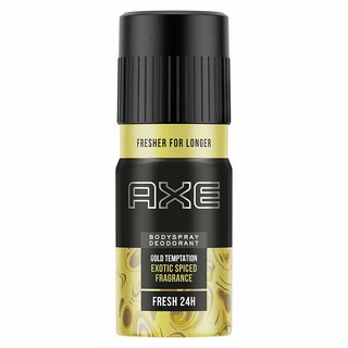 AXE Gold Temptation Deodorant Body Spray For Men 150 ml (Pack Of 4) AXE Gold Temptation Deodorant Body Spray For Men 150 ml (Pack Of 4)