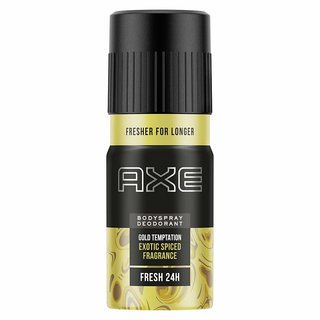                       AXE Gold Temptation Deodorant Body Spray For Men 150 ml (Pack Of 5)                                              