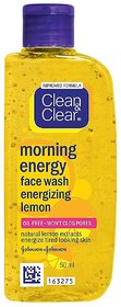 Clean  Clear Morning Energy Lemon Face Wash, 50ml - Pack Of 2