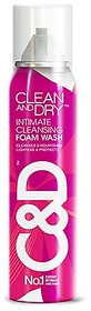 Clean  Dry Intimate Cleansing Foam Wash (85g) - Pack Of 1