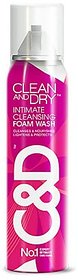 Clean  Dry Intimate Cleansing Foam Wash (85g) - Pack Of 4