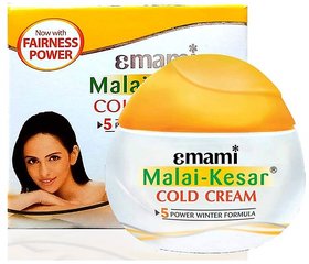 Emami Malai Kesar Cold Cream 60ml - Pack of 3