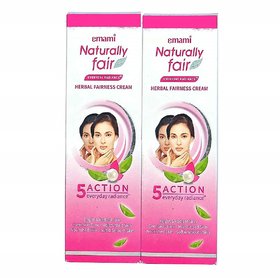 Emami Naturally Fair EVERYDAY RADIANCE Herbal Fairness Cream 50ml (Pack of Two)