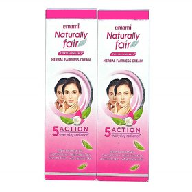 Emami Naturally Fair EVERYDAY RADIANCE Herbal Fairness Cream 25ml (Pack of Two)