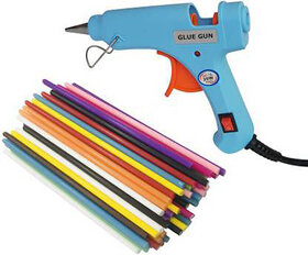 BANDOOK SKY BLUE 20W 20WATT WITH 25 FLUORESCENT STICKS Standard Temperature Corded Glue Gun (7 mm)