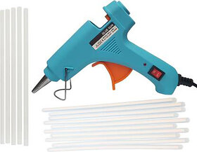 BANDOOK GLUN TURQUOISE 20W 20WATT WITH 15 TRANSPARENT STICKS Standard Temperature Corded Glue Gun (7 mm)