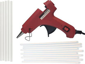 BANDOOK RED 20W 20WATT WITH 10 TRANSPARENT STICKS Standard Temperature Corded Glue Gun (7 mm)