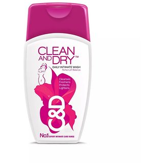                       Clean And Dry Daily Intimate Wash - 90 ml (Pack Of 2)                                              