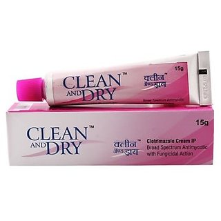                       Clean And Dry Clotrimazole Intimate IP Cream 15gm (Pack Of 3)                                              