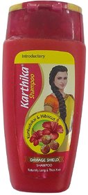 Karthika Damage Shield Shampoo - Kunkudukai and Hibiscus, 80ml Bottle