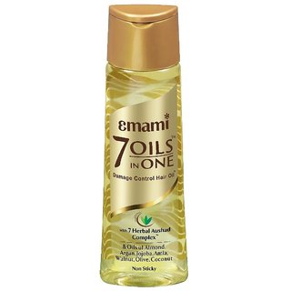                       Emami 7 Oils in One Damage Control Hair Oil, 50ml - Pack Of 3                                              