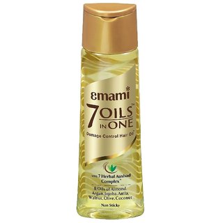 Emami 7 Oils in One Damage Control Hair Oil, 50ml - Pack Of 4 Emami 7 Oils in One Damage Control Hair Oil, 50ml - Pack Of 4