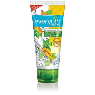                      Everyuth Naturals Advanced Clear Beauty Tulsi Turmeric Face Wash, 50g - Pack Of 2                                              