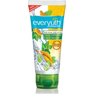                       Everyuth Naturals Face Wash Anti Acne Anti Marks Tulsi Turmeric - 50g                                              