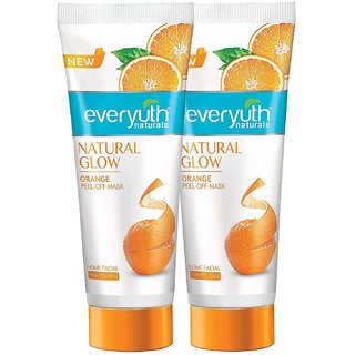                       Everyuth Naturals Natural Glow Orange Peel-off Mask, Pack of 2 - 30g                                              