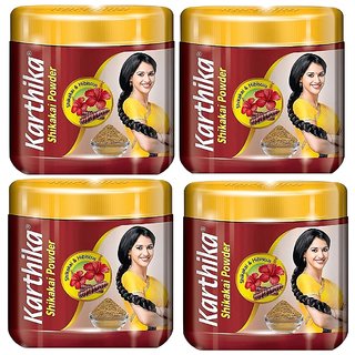                       Karthika Shikakai Powder, 180gm (Pack of 4)                                              