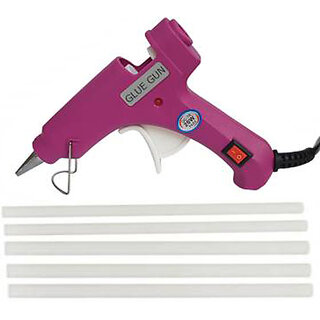 bandook 20W With 04 Glue Sticks Hot Melt Glue Gun Purple Color