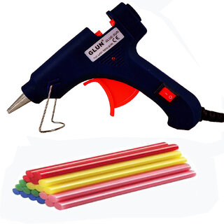                       bandook 20W With 10 Fluorescent Glue Sticks Hot Melt Glue Gun Dodger Black Color                                              