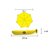 House of Quirk Banana Shape Folding Umbrella Rain Umbrella for Outdoor in Banana Shape-(Yellow)
