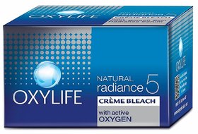 Oxylife Natural Radiance 5 Creme Bleach- With Active Oxygen-9 g (Pack Of 3)