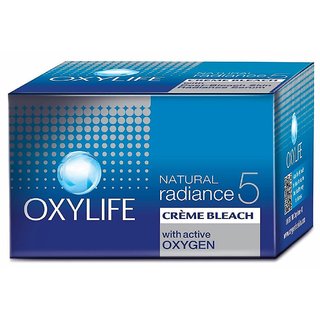                       Oxylife Natural Radiance 5 Creme Bleach- With Active Oxygen-9 g (Pack Of 1)                                              