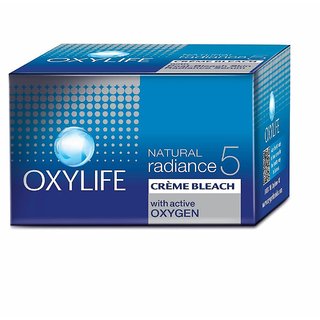                       Oxylife Natural Radiance 5 Creme Bleach- With Active Oxygen-9 g (Pack Of 2)                                              