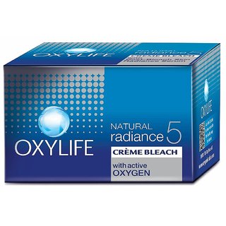                       Oxylife Natural Radiance 5 Creme Bleach- With Active Oxygen-9 g (Pack Of 3)                                              