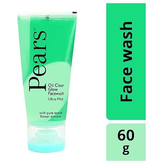 Pears Oil Clear Glow Ultra Mild Face Wash 60G Pears Oil Clear Glow Ultra Mild Face Wash 60G