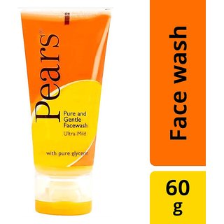 Pears Ultra Mild Facewash Pure Gentle - 60gm Pears Ultra Mild Facewash Pure Gentle - 60gm