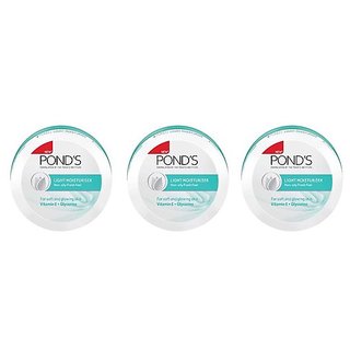                       Ponds Light Moisturizing Cream 25ml. Pack of 3                                              