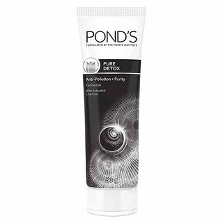                       Ponds Pure Detox Anti-Pollution Purity Face Wash With Activated Charcoal (50 G)                                              