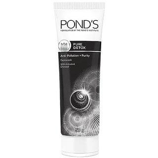                       Ponds Pure Detox Anti-Pollution With Activated Charcoal Purity Face Wash, 50 g - Pack Of 1                                              