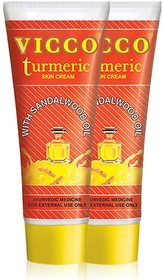 Vicco Turmeric Skin Cream With Sandal Wood Oil 15g (pack Of 2)