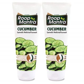                       Roop Mantra Cucumber Herbal Face Wash for Men and Women 50ml (Pack of 2)                                              