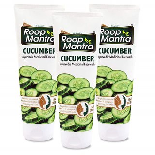 Roop Mantra Cucumber Face Wash, 50ml (Pack of 3) Roop Mantra Cucumber Face Wash, 50ml (Pack of 3)