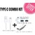 KSJ Combo of Type C Data Cable, OTG and Connector (Assorted Colors)