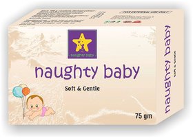 naughty baby soft  gentle soap 75 gm pack of 3