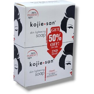                       Kojie San Skin Lightening Herbal Soap With Kojic Acid 135g Pack of 2                                              