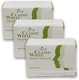 Classic White Skin Whitening Soap (Pack of 3, 85g Each)