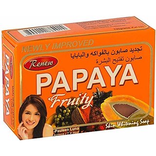 Renew PAPAYA Fruity Skin Whitening Soap (135 g) Renew PAPAYA Fruity Skin Whitening Soap (135 g)