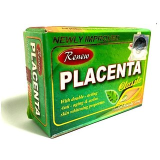 RENEW Placenta Classic Herbal Beauty Soap For Smooth Skin And Fairness  (135 g)