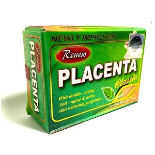 RENEW Placenta Classic Herbal Beauty Soap For Smooth Skin And Fairness (135 g) RENEW Placenta Classic Herbal Beauty Soap For Smooth Skin And Fairness (135 g)