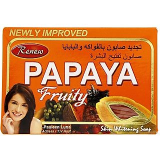                       Renew papaya fruity Skin Glowing  Fairness Soap (135 g) (Pack of 2)                                              