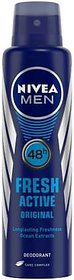 Nivea Fresh Active Long Lasting Freshness Deodorant Spray - For Men (150 Ml)