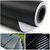 Universal 24x50 3D Black Carbon Fiber Vinyl Car Wrap Sheet Roll Film Sticker Decal