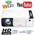 T6 LED Projector 1080p Full HD with Built-in YouTube - Supports Wifi, HDMI,VGA,AV IN,USB, Miracast - Mini Portable
