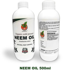 UNIGROW PURE NEEM OIL (Emulsified) 500ml - Pesticides, Fungicides, Home and Terrace Gardening.
